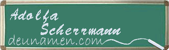 Adolfa Scherrmann Visitenkarte